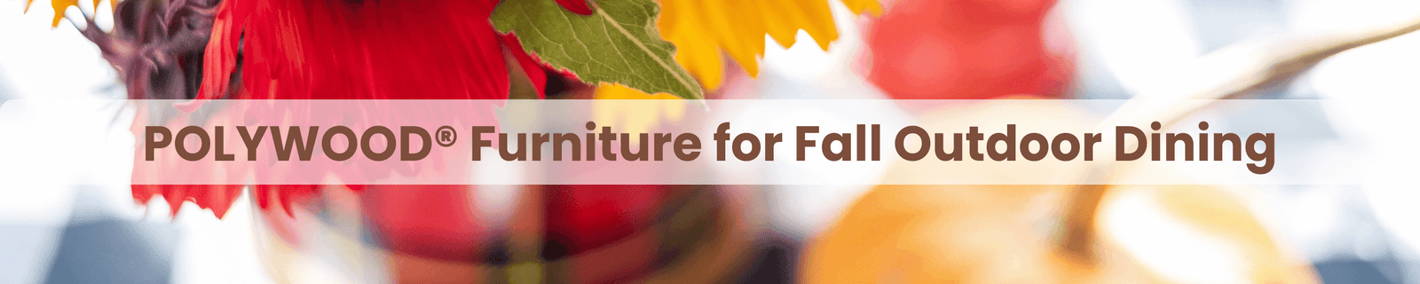 POLYWOOD® Furniture for Fall Outdoor Dining