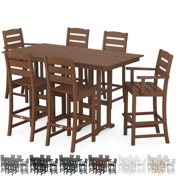 POLYWOOD® Lakeside 7-Piece Bar Set - PWS613-1 Bar Set POLYWOOD®