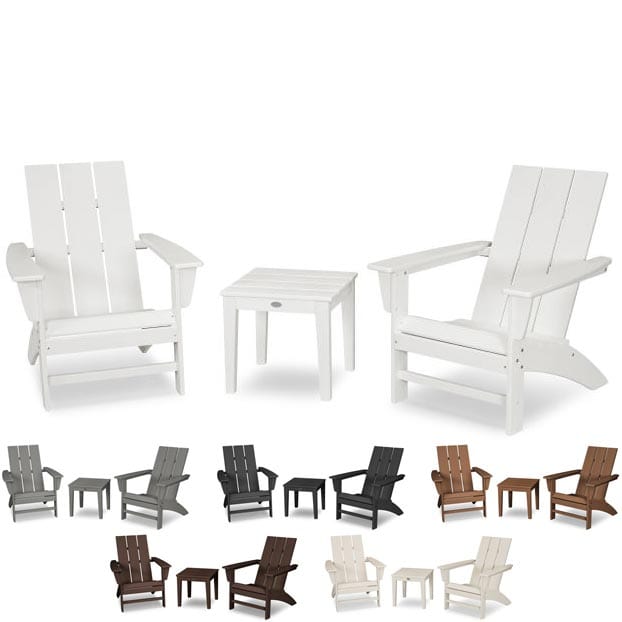 POLYWOOD® Modern Adirondack 3-Piece Set - PWS502-1 Adirondack Chair POLYWOOD®