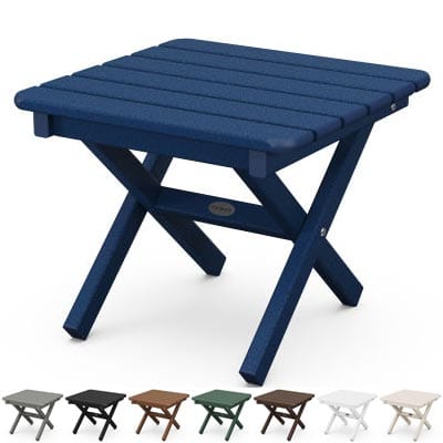POLYWOOD® Square 18" Folding Side Table - ST1818 End Table POLYWOOD®