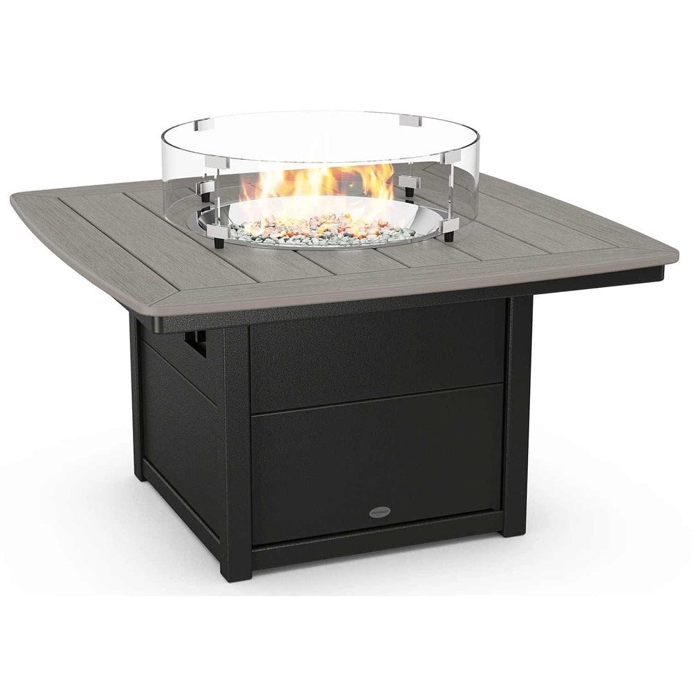 POLYWOOD® Nautical 42" Fire Pit Table - Select Accents - CTF42N Fire Table POLYWOOD®