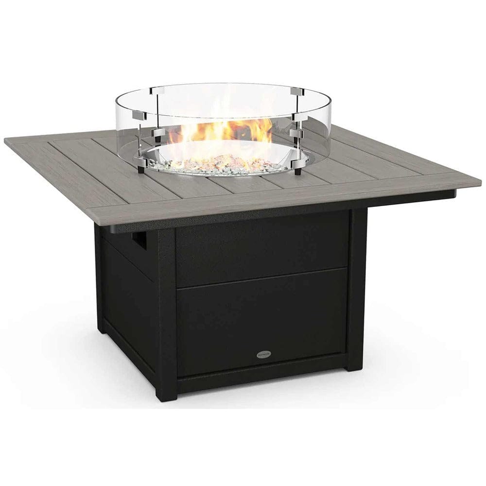 POLYWOOD® Square 42" Fire Pit Table - Select Accents - CTF42S Fire Table POLYWOOD®