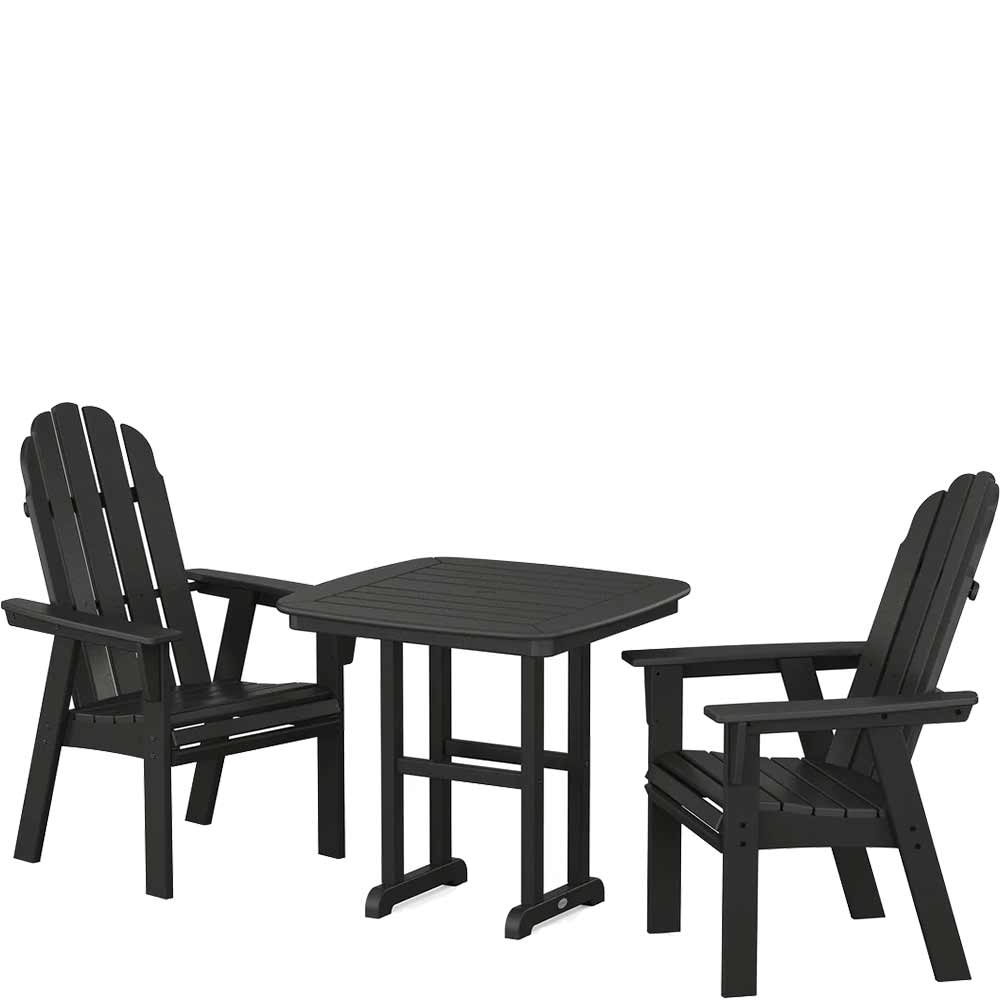 POLYWOOD® Vineyard Adirondack 3-Piece Dining Set - PWS1229-1 Patio Set POLYWOOD®