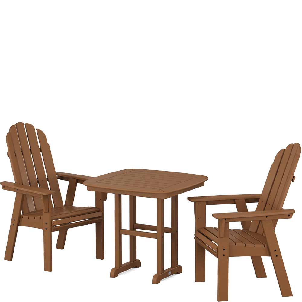 POLYWOOD® Vineyard Adirondack 3-Piece Dining Set - PWS1229-1 Patio Set POLYWOOD®