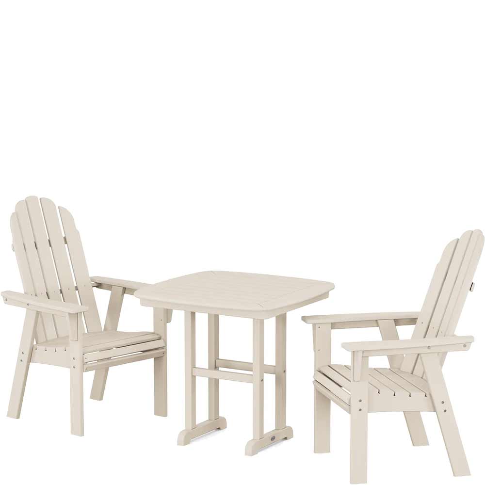 POLYWOOD® Vineyard Adirondack 3-Piece Dining Set - PWS1229-1 Patio Set POLYWOOD®