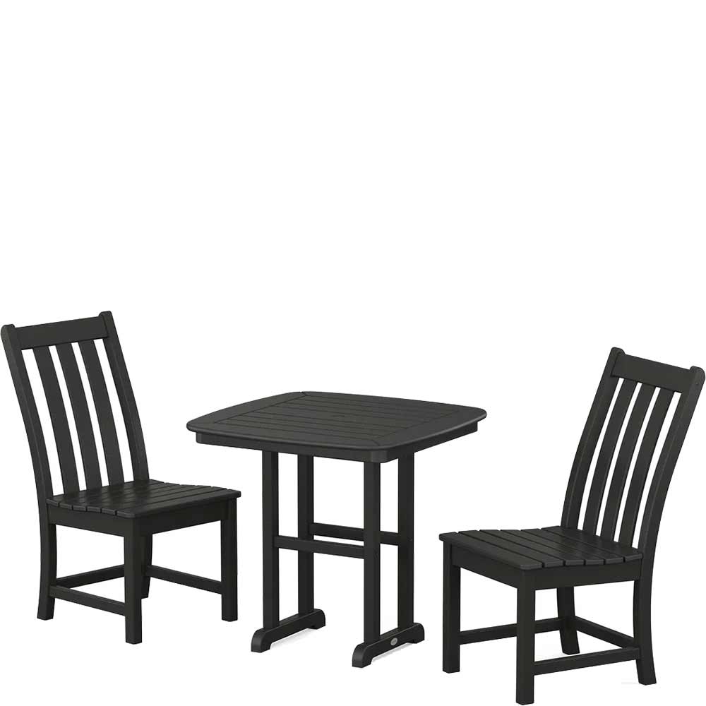 POLYWOOD® Vineyard Side Chair 3-Piece Dining Set - PWS1228-1 Patio Set POLYWOOD®