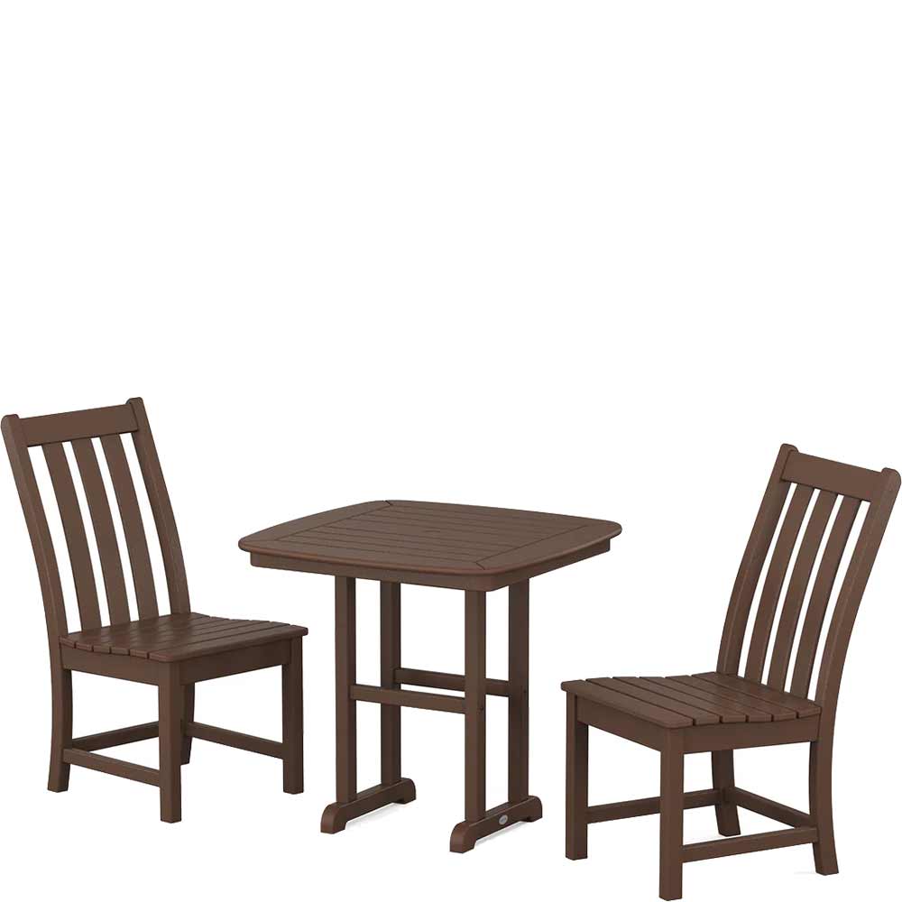 POLYWOOD® Vineyard Side Chair 3-Piece Dining Set - PWS1228-1 Patio Set POLYWOOD®