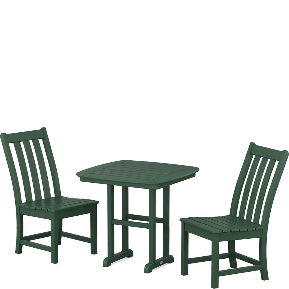POLYWOOD® Vineyard Side Chair 3-Piece Dining Set - PWS1228-1 Patio Set POLYWOOD®