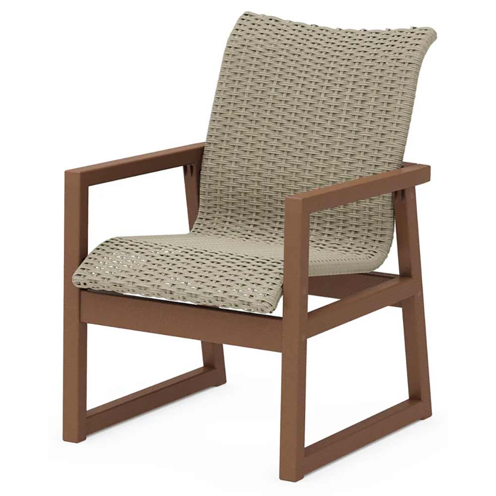POLYWOOD® EDGE Woven Dining Arm Chair - EMD240