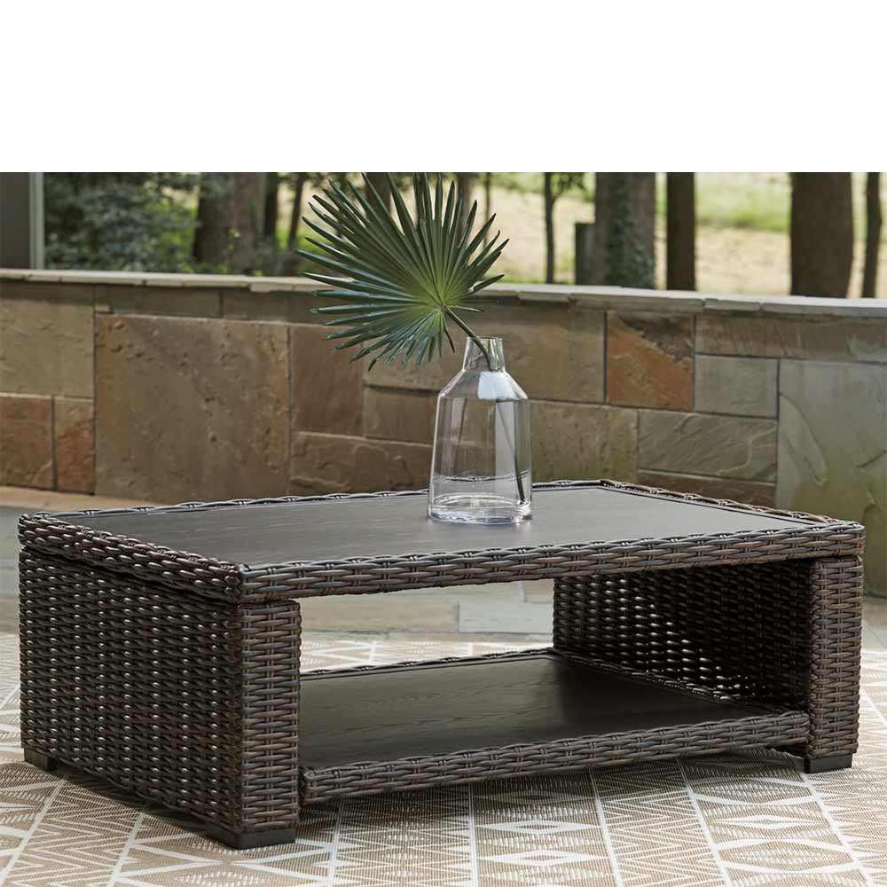 Ashley Furniture - Grasson Lane Outdoor Coffee Table Coffee Table Ashley Furniture