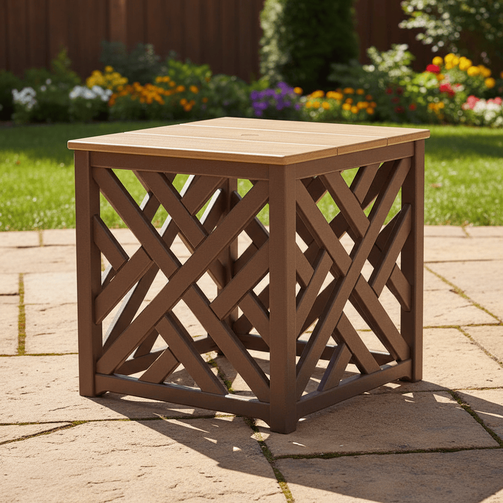 POLYWOOD® Chippendale Umbrella Stand Accent Table - Select Accents - CT4P232U End Table POLYWOOD®