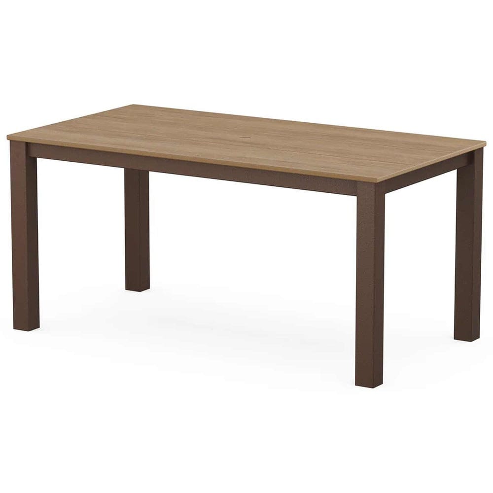 POLYWOOD® Studio Parsons 34" X 64" Dining Table - Select Accents - DT3464-T14
