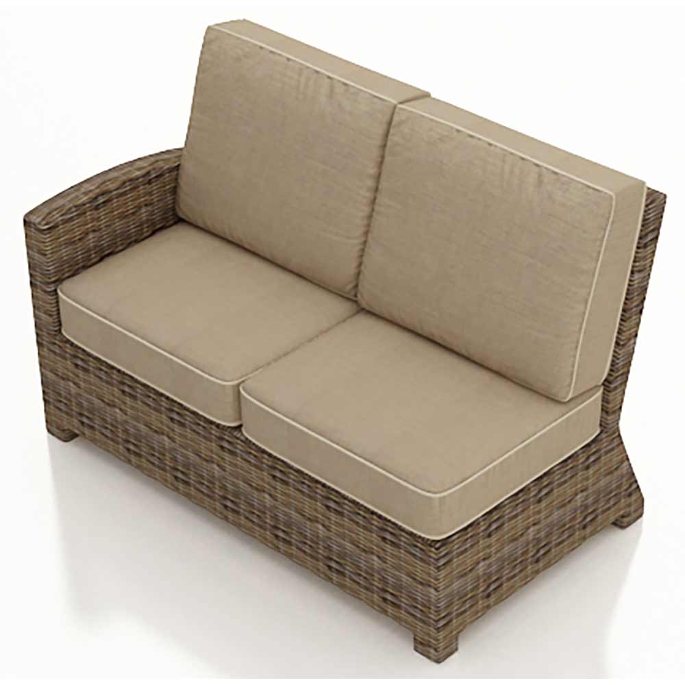 North Cape Wicker - Bainbridge Left Arm Sectional Loveseat Loveseat North Cape