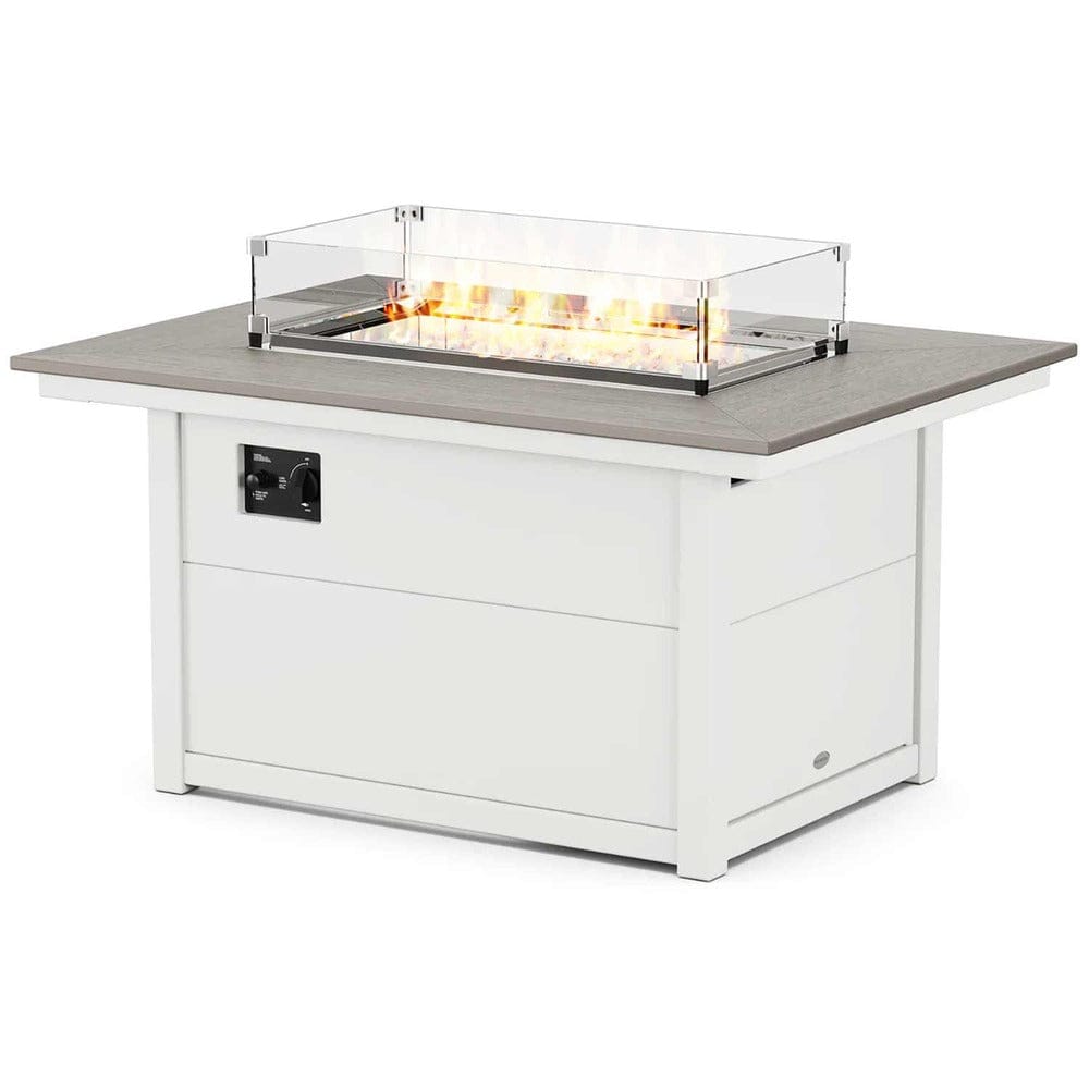 POLYWOOD® Rectangle 34" X 46" Fire Pit Table - Select Accents - CTF3446RECT Fire Table POLYWOOD®