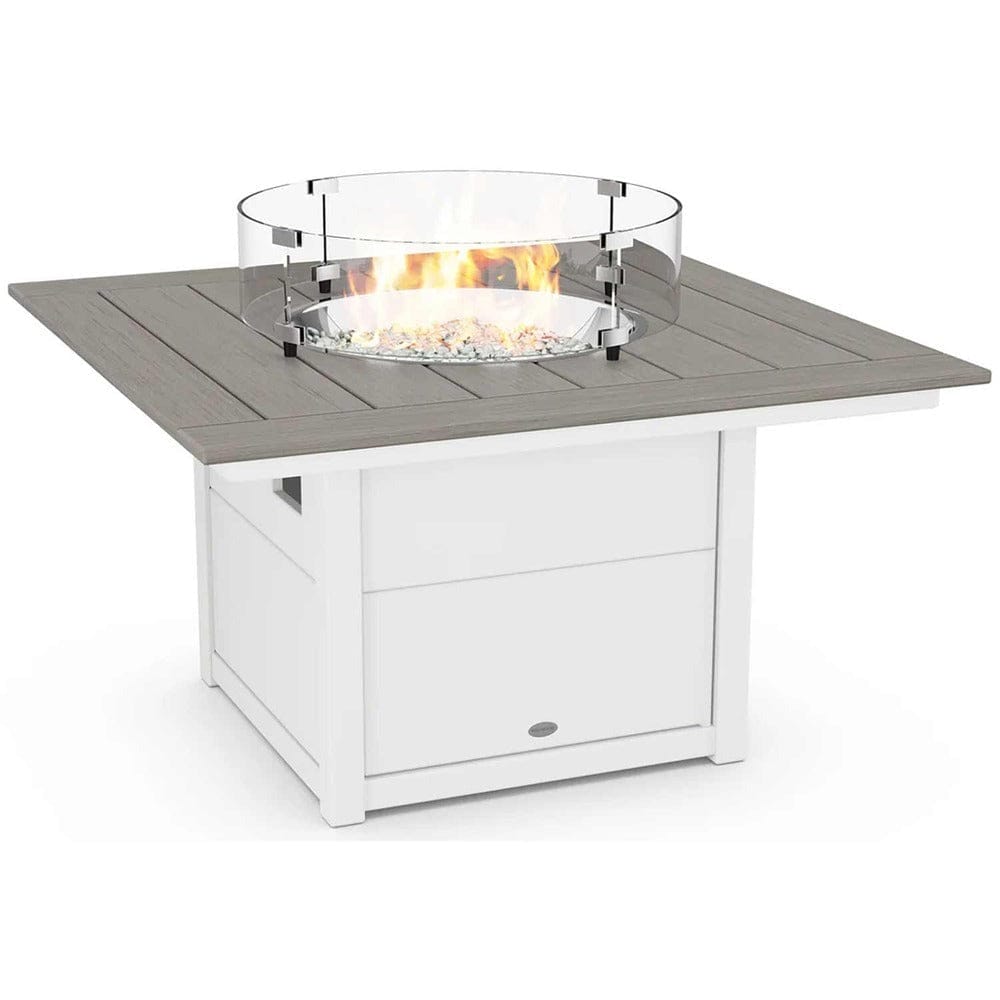 POLYWOOD® Square 42" Fire Pit Table - Select Accents - CTF42S Fire Table POLYWOOD®