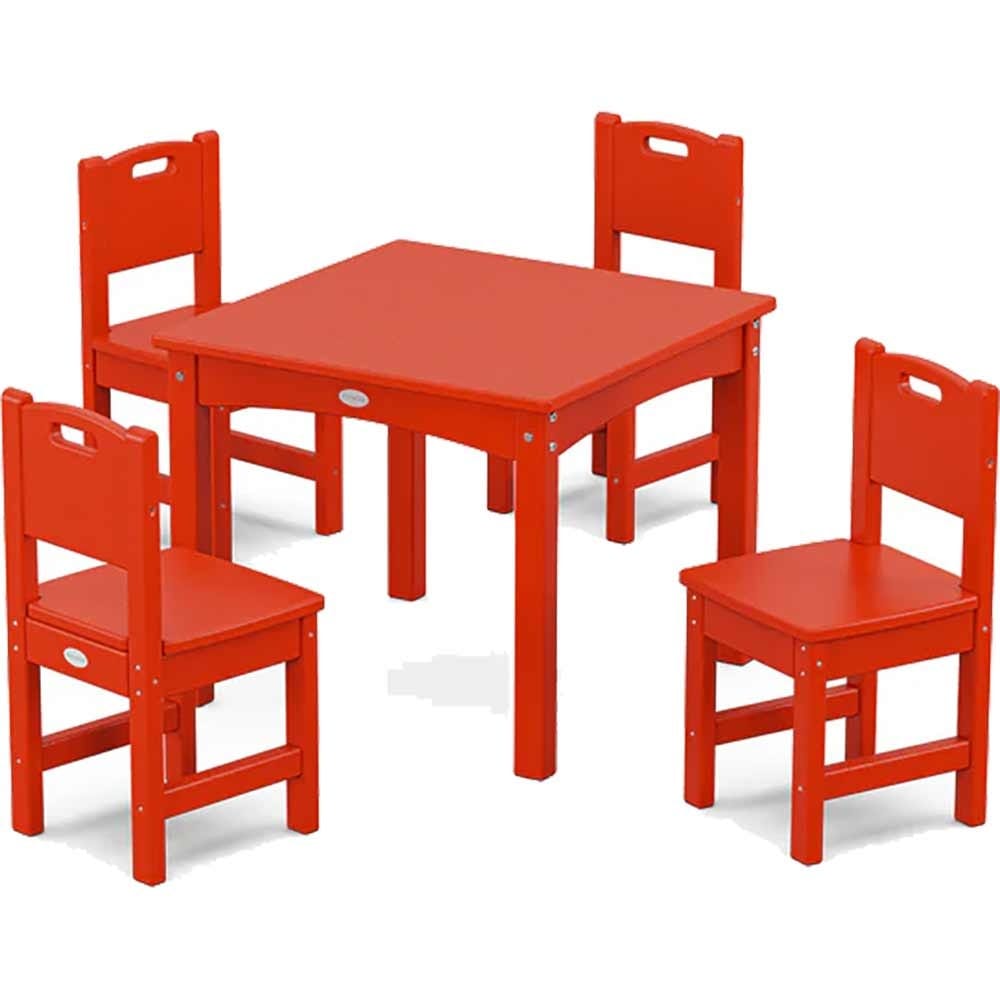 POLYWOOD® Toddler 5-Piece Dining Set - PWS2712-1