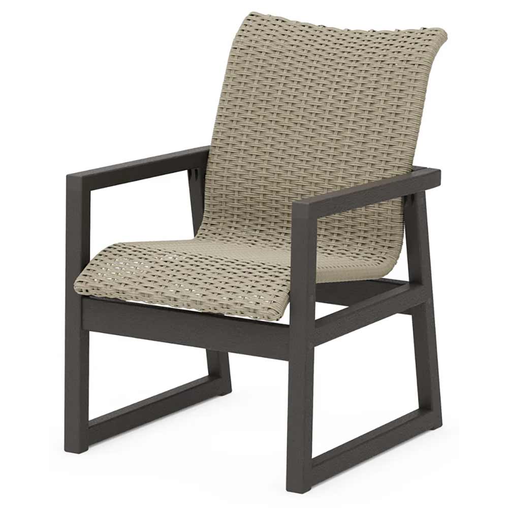 POLYWOOD® EDGE Woven Dining Arm Chair - EMD240