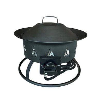 AZ Patio Heaters - 19" Round Portable Camp Fire Pit in Black - AFP-CMP-RND Patio Heaters AZ Patio Heaters