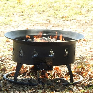 AZ Patio Heaters - 19" Round Portable Camp Fire Pit in Black - AFP-CMP-RND Patio Heaters AZ Patio Heaters