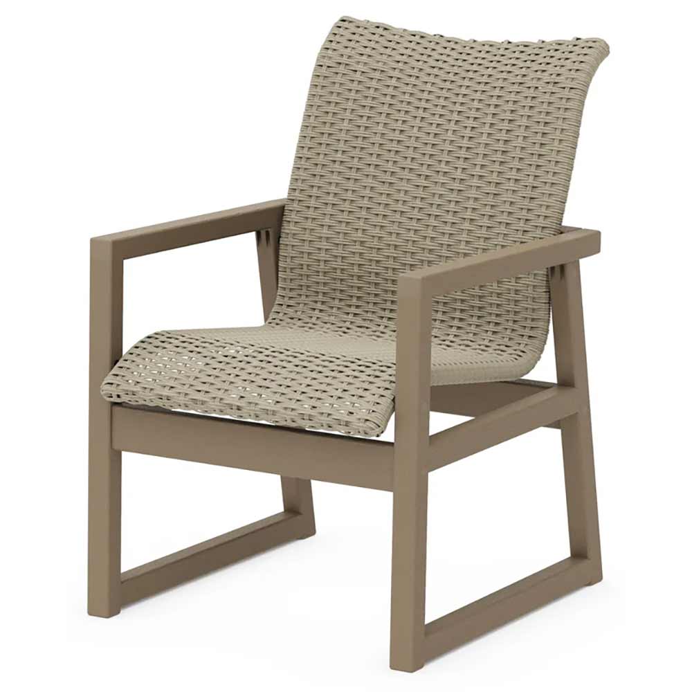 POLYWOOD® EDGE Woven Dining Arm Chair - EMD240