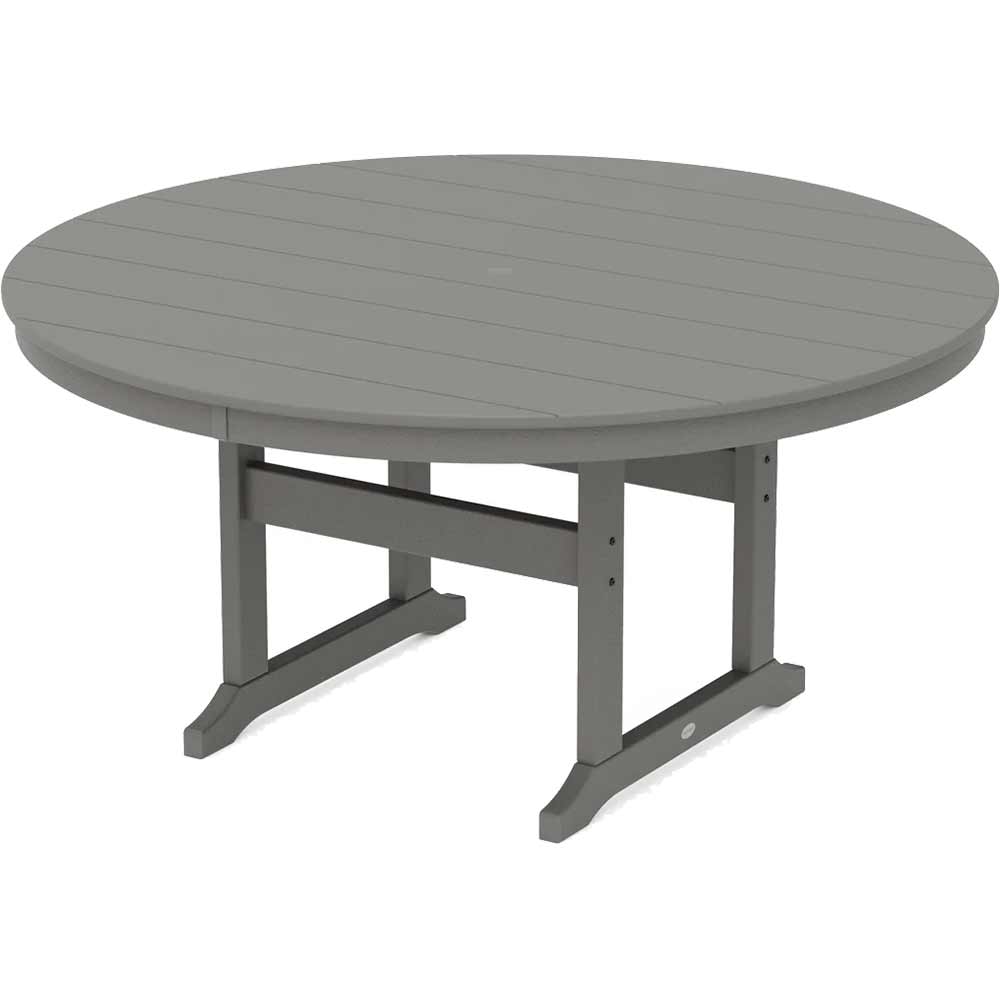 POLYWOOD® 60" Round Farmhouse Dining Table
