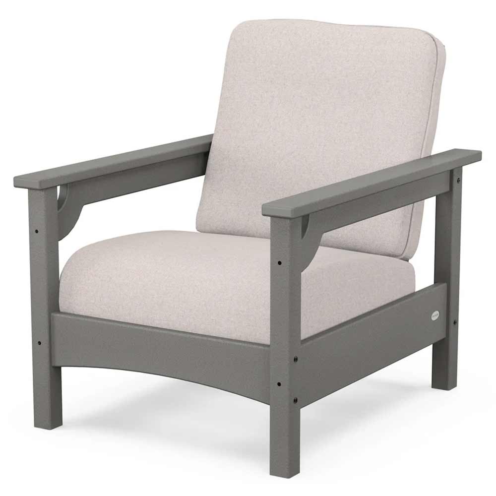 POLYWOOD® - Club Chair - PWCLC23GY Outdoor Furniture POLYWOOD®