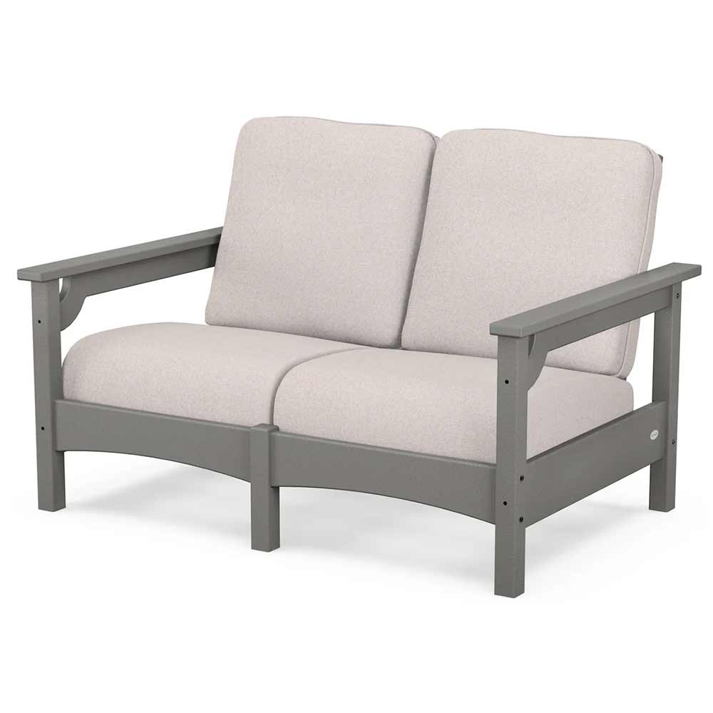 POLYWOOD® - Club Loveseat - PWCLC47GY Outdoor Furniture POLYWOOD®