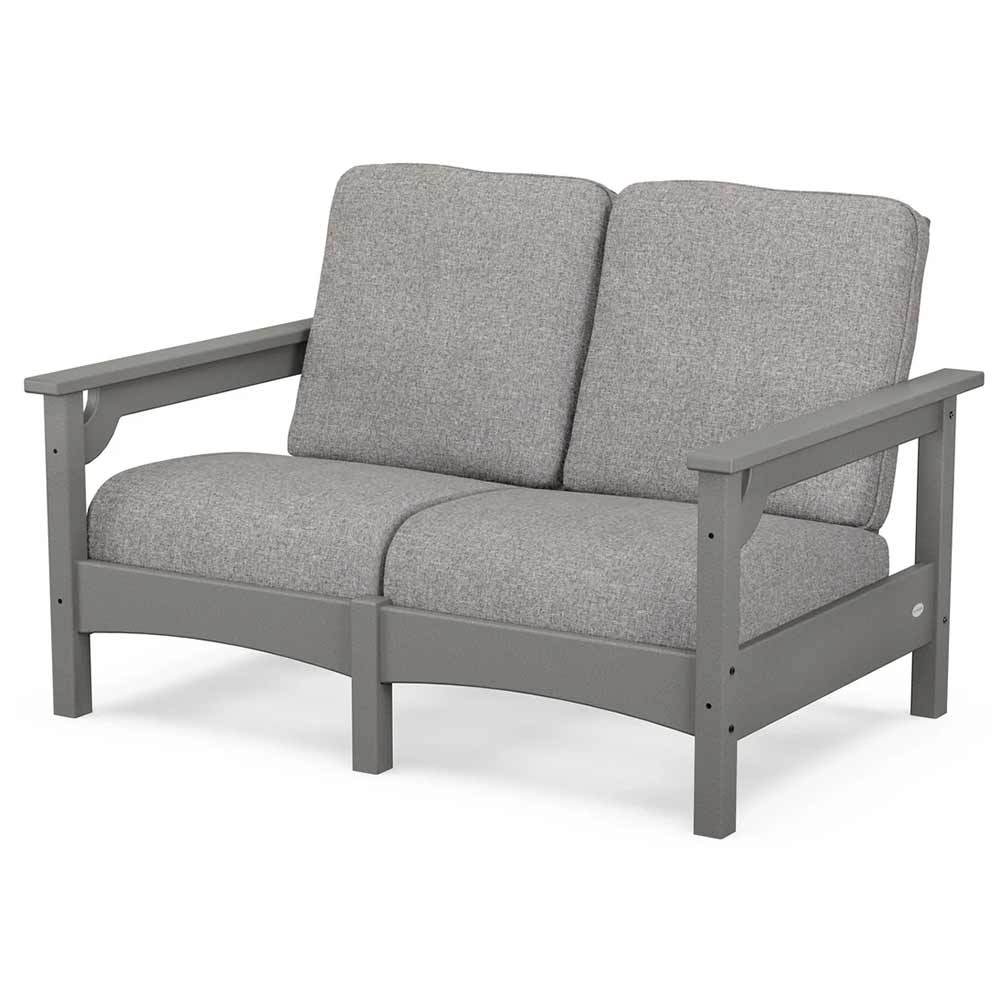 POLYWOOD® - Club Loveseat - PWCLC47GY Outdoor Furniture POLYWOOD®