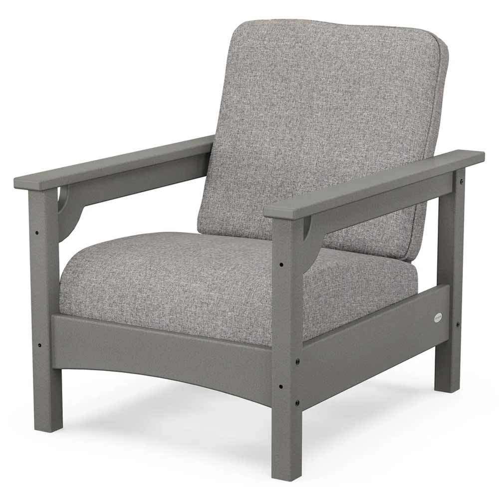 POLYWOOD® - Club Chair - PWCLC23GY Outdoor Furniture POLYWOOD®