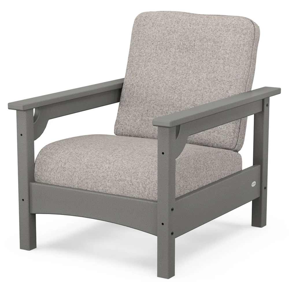 POLYWOOD® - Club Chair - PWCLC23GY Outdoor Furniture POLYWOOD®