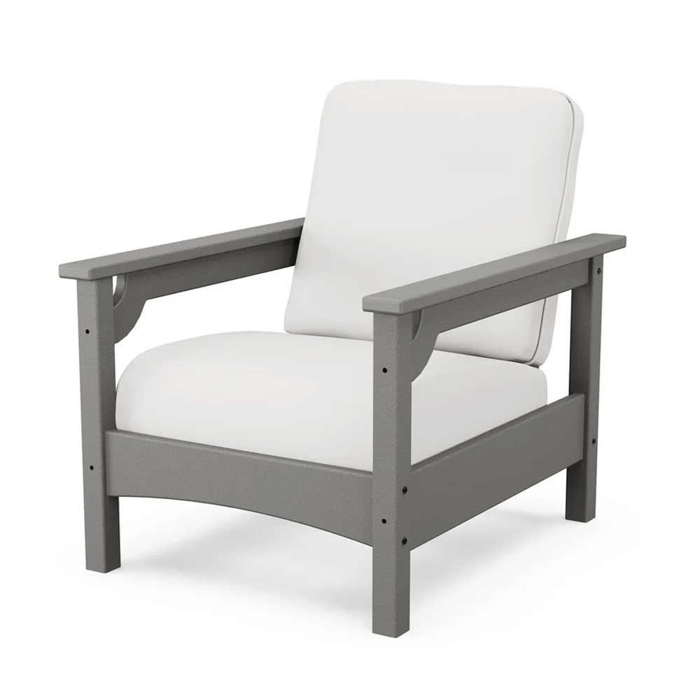 POLYWOOD® - Club Chair - PWCLC23GY Outdoor Furniture POLYWOOD®