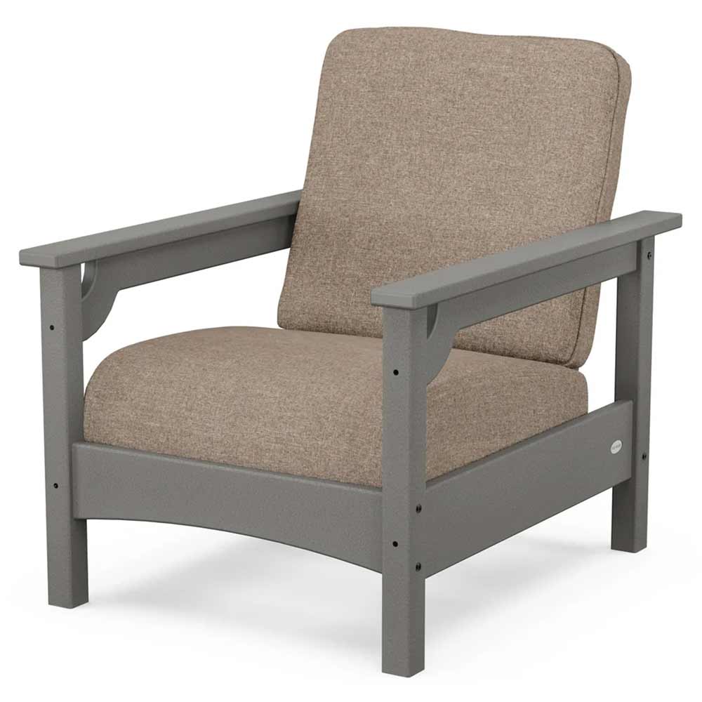 POLYWOOD® - Club Chair - PWCLC23GY Outdoor Furniture POLYWOOD®