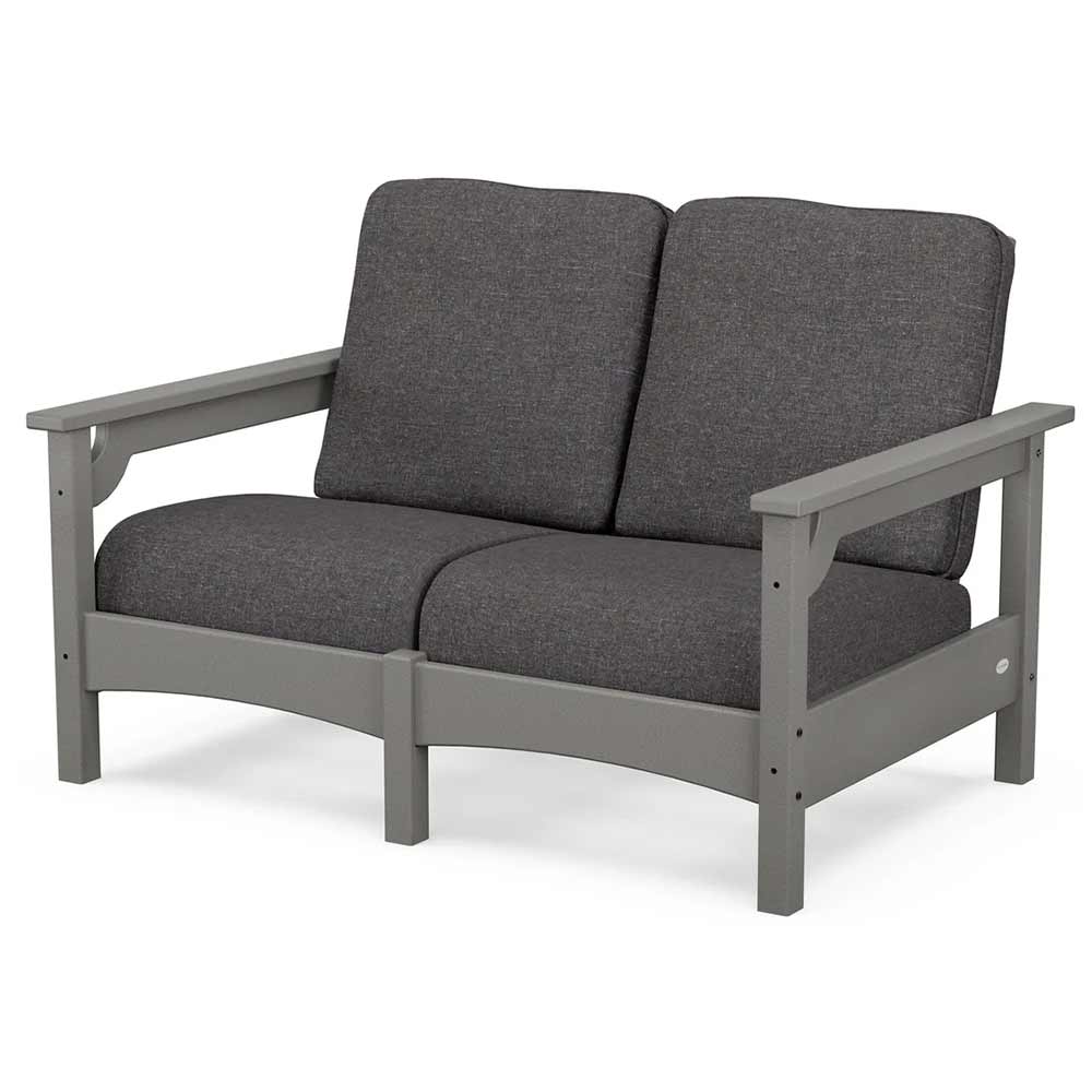 POLYWOOD® - Club Loveseat - PWCLC47GY Outdoor Furniture POLYWOOD®
