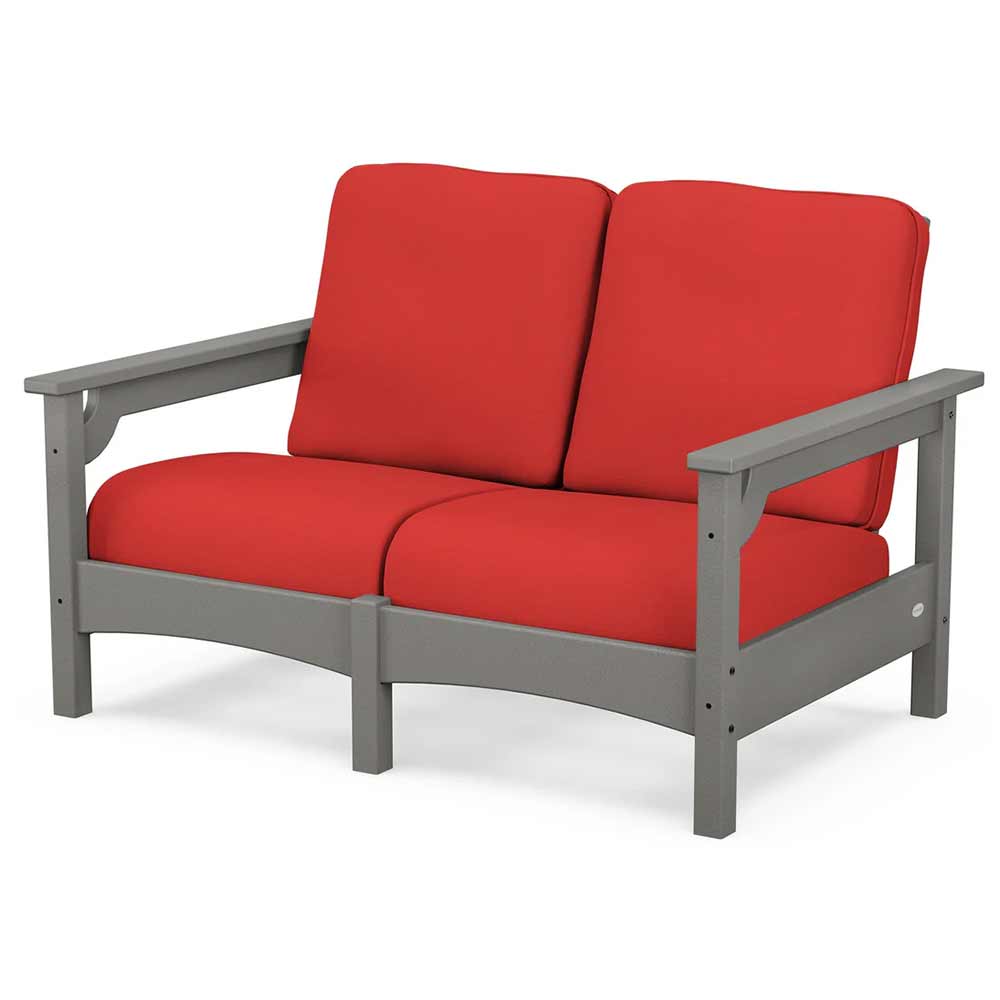 POLYWOOD® - Club Loveseat - PWCLC47GY Outdoor Furniture POLYWOOD®