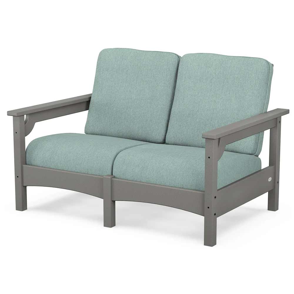 POLYWOOD® - Club Loveseat - PWCLC47GY Outdoor Furniture POLYWOOD®