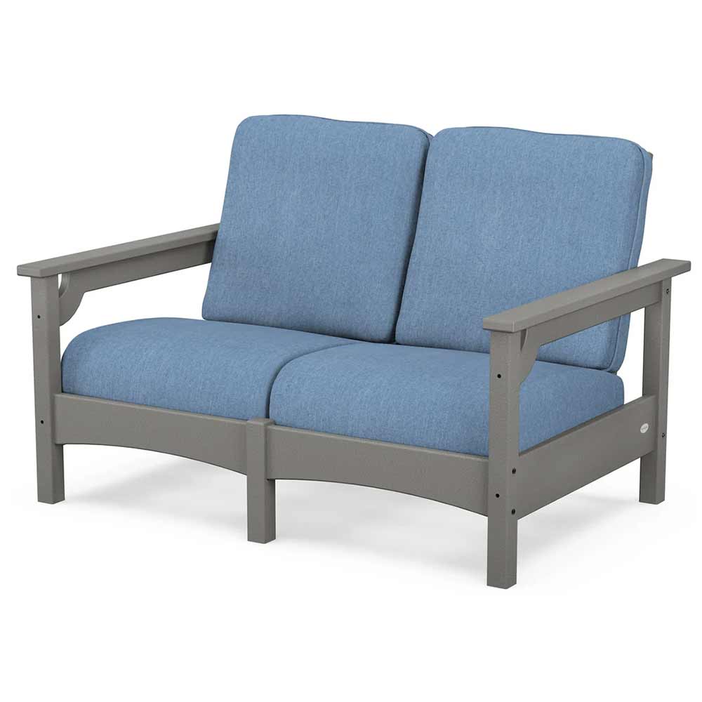 POLYWOOD® - Club Loveseat - PWCLC47GY Outdoor Furniture POLYWOOD®