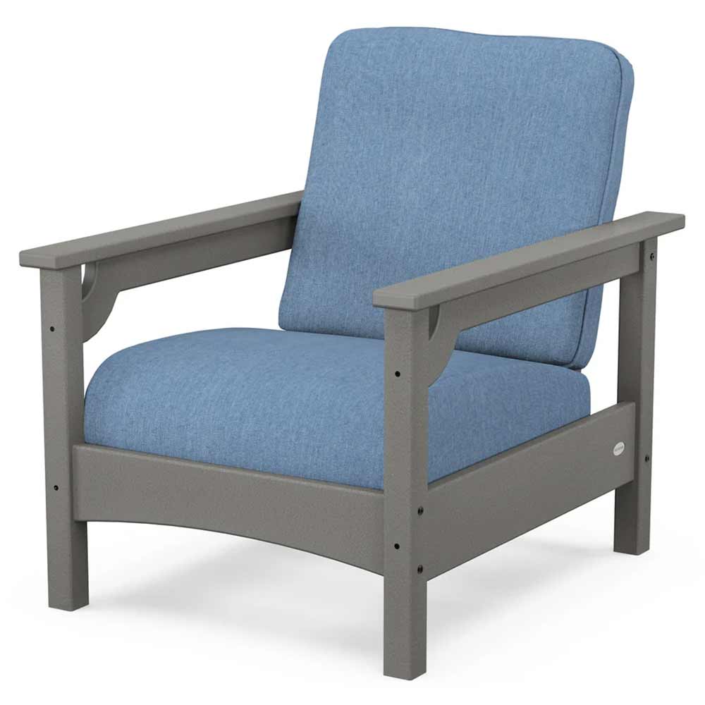 POLYWOOD® - Club Chair - PWCLC23GY Outdoor Furniture POLYWOOD®