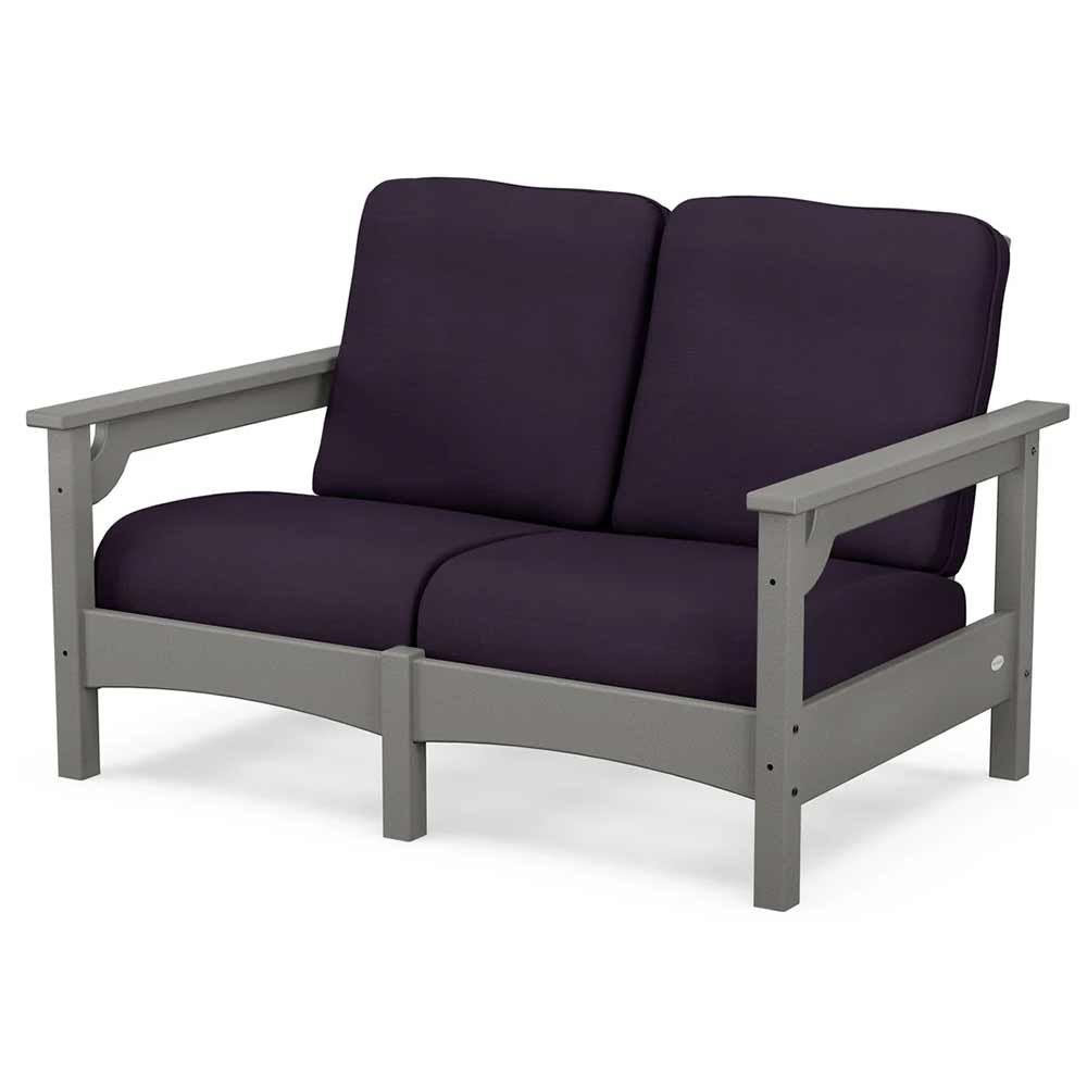 POLYWOOD® - Club Loveseat - PWCLC47GY Outdoor Furniture POLYWOOD®