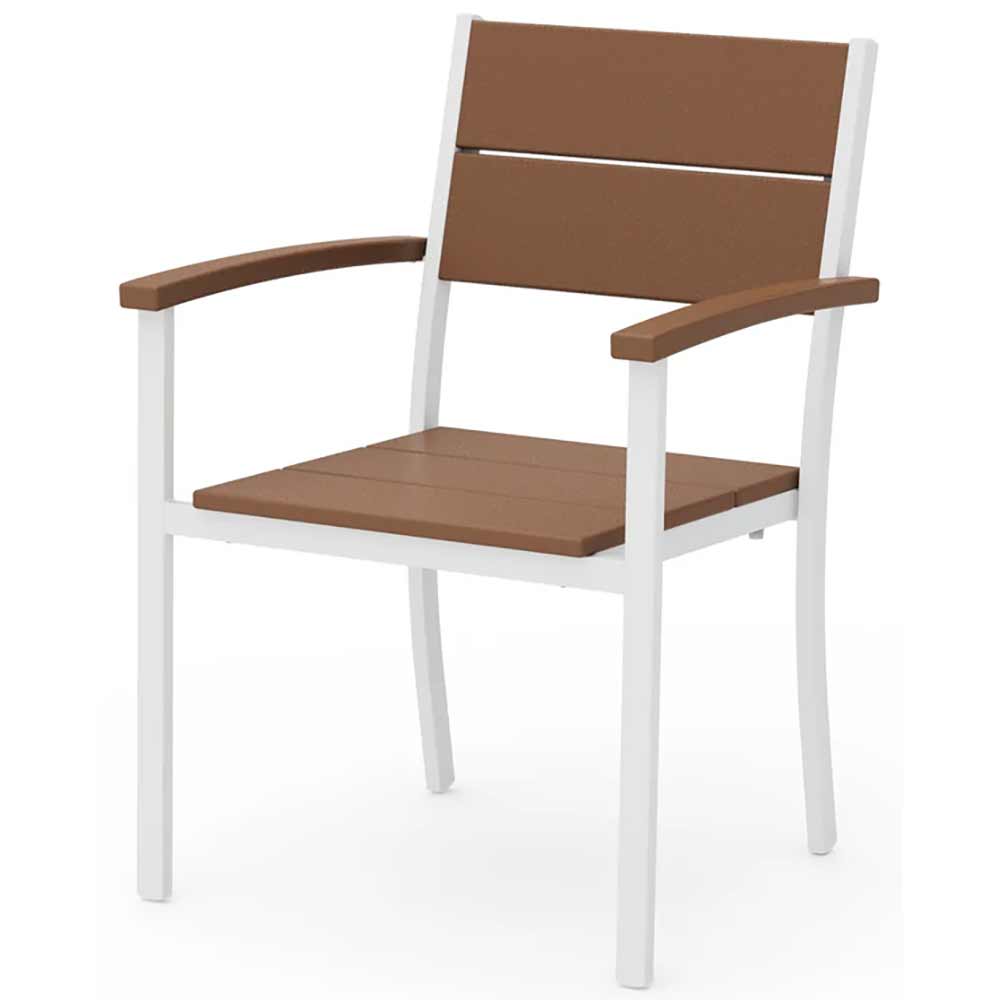 POLYWOOD® - Main Street Stacking Dining Arm Chair - AL210 Outdoor Furniture POLYWOOD®