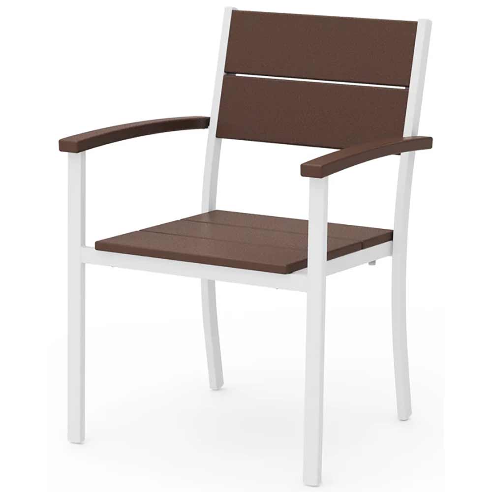 POLYWOOD® - Main Street Stacking Dining Arm Chair - AL210 Outdoor Furniture POLYWOOD®