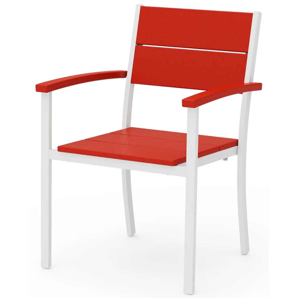 POLYWOOD® - Main Street Stacking Dining Arm Chair - AL210 Outdoor Furniture POLYWOOD®