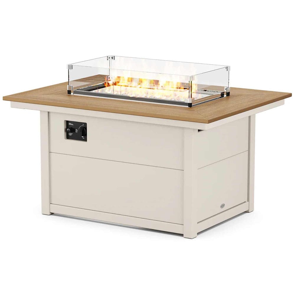 POLYWOOD® Rectangle 34" X 46" Fire Pit Table - Select Accents - CTF3446RECT Fire Table POLYWOOD®