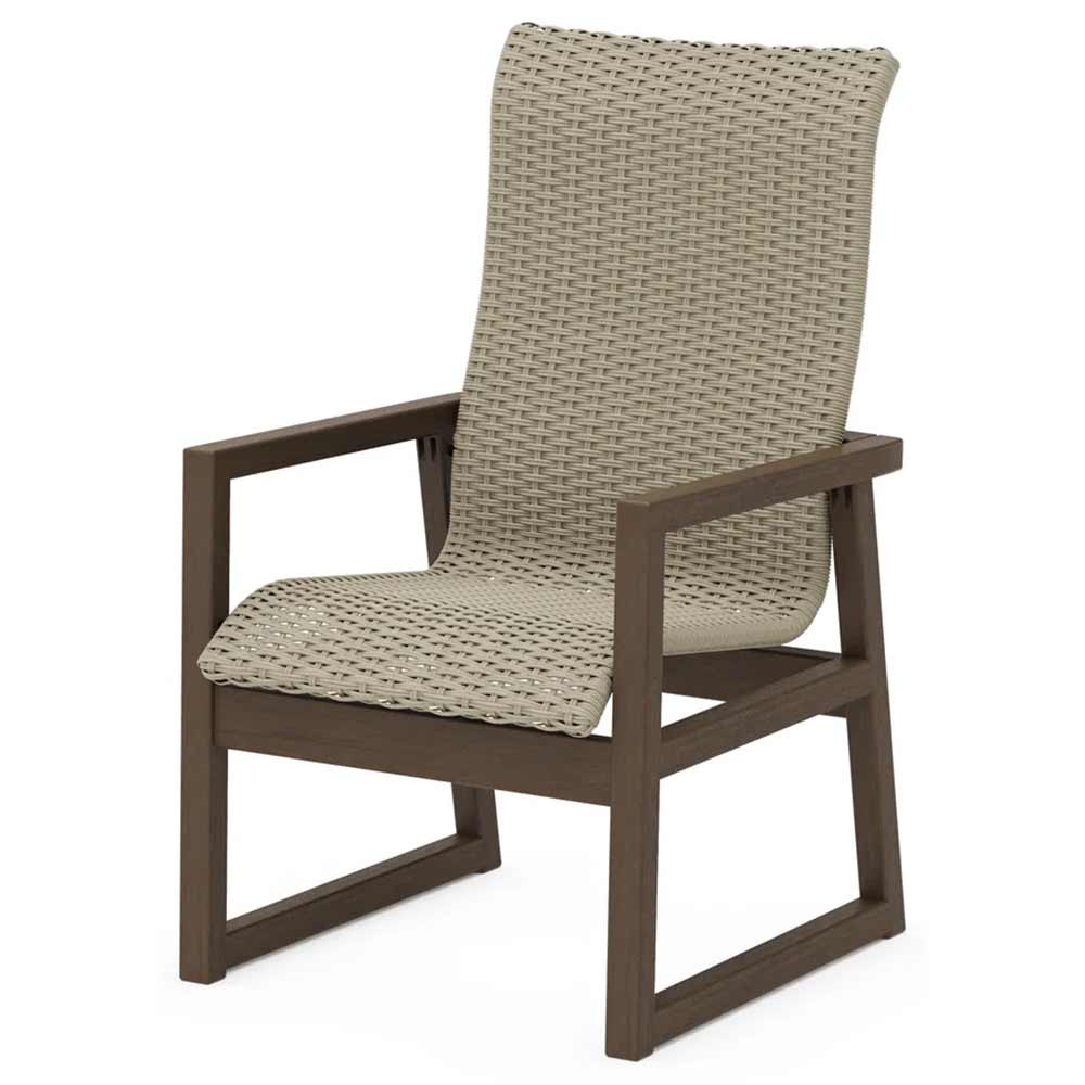 POLYWOOD® EDGE Woven High-Back Dining Arm Chair - EMD250