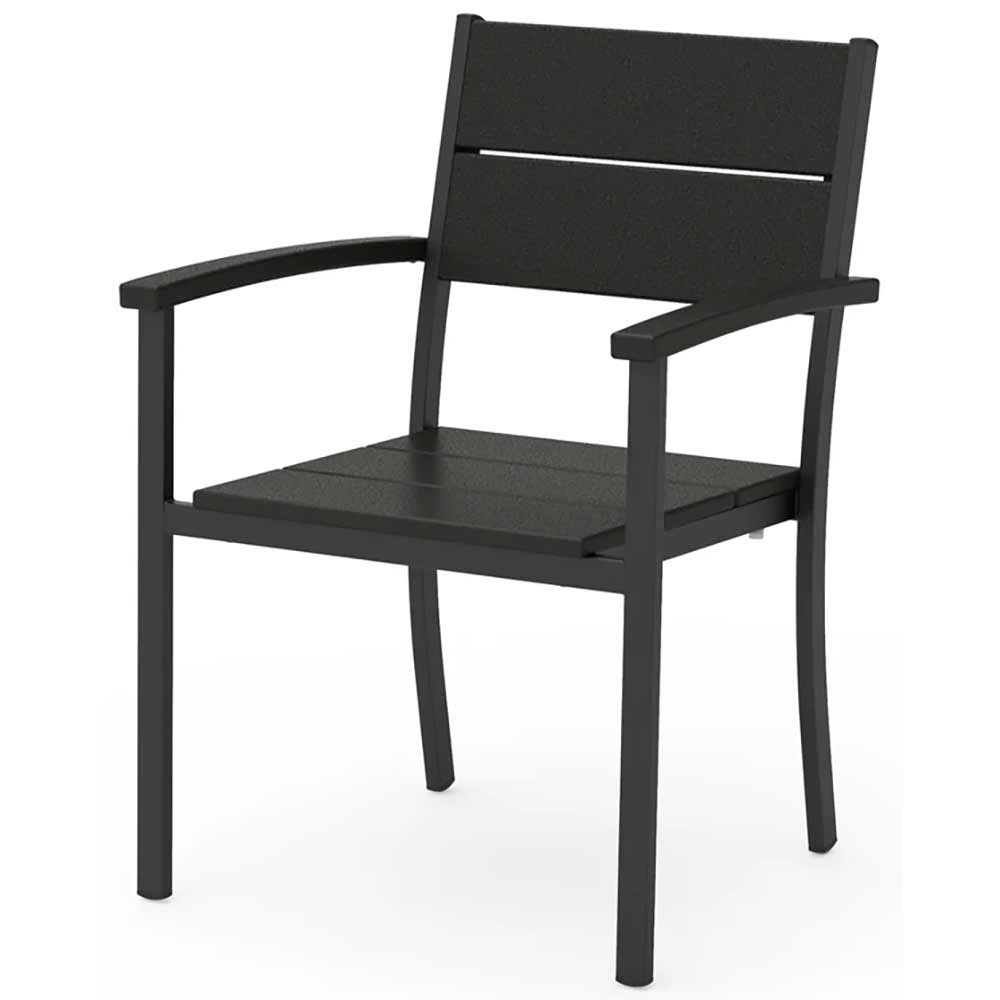 POLYWOOD® - Main Street Stacking Dining Arm Chair - AL210 Outdoor Furniture POLYWOOD®