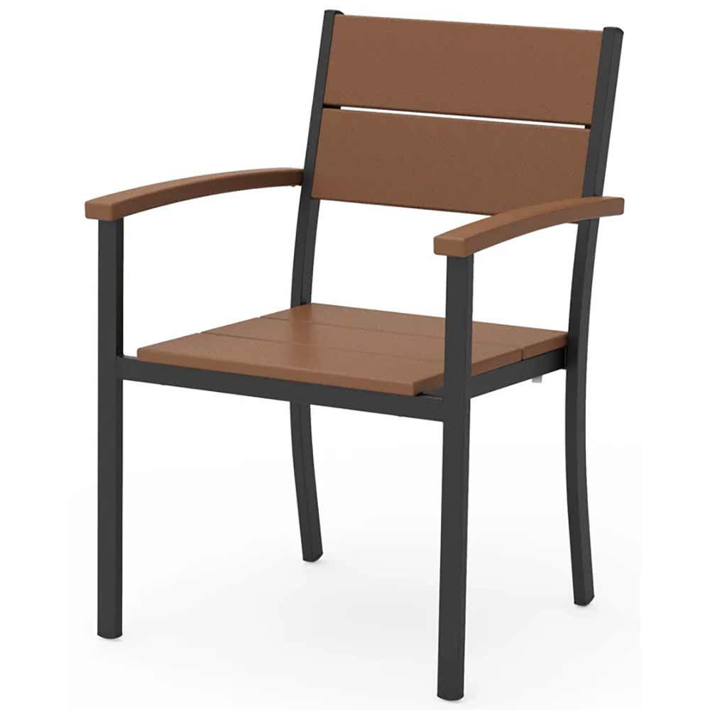 POLYWOOD® - Main Street Stacking Dining Arm Chair - AL210 Outdoor Furniture POLYWOOD®