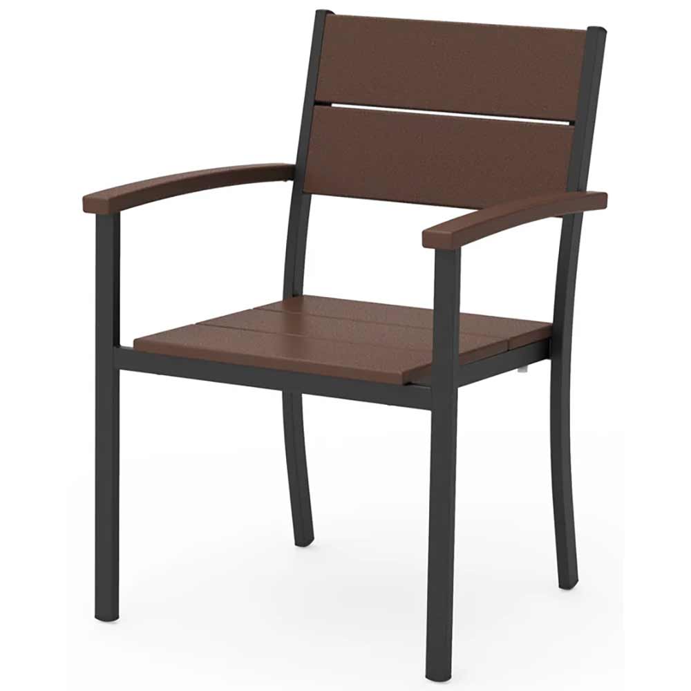 POLYWOOD® - Main Street Stacking Dining Arm Chair - AL210 Outdoor Furniture POLYWOOD®