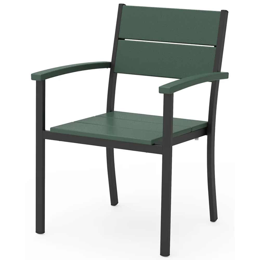 POLYWOOD® - Main Street Stacking Dining Arm Chair - AL210 Outdoor Furniture POLYWOOD®