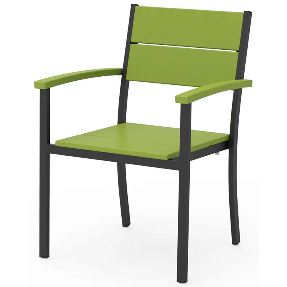 POLYWOOD® - Main Street Stacking Dining Arm Chair - AL210 Outdoor Furniture POLYWOOD®