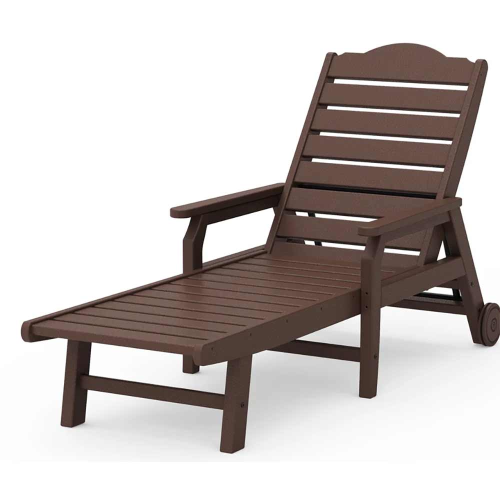 POLYWOOD® - Savannah Chaise with Arms and Wheels - DJ475CW2278