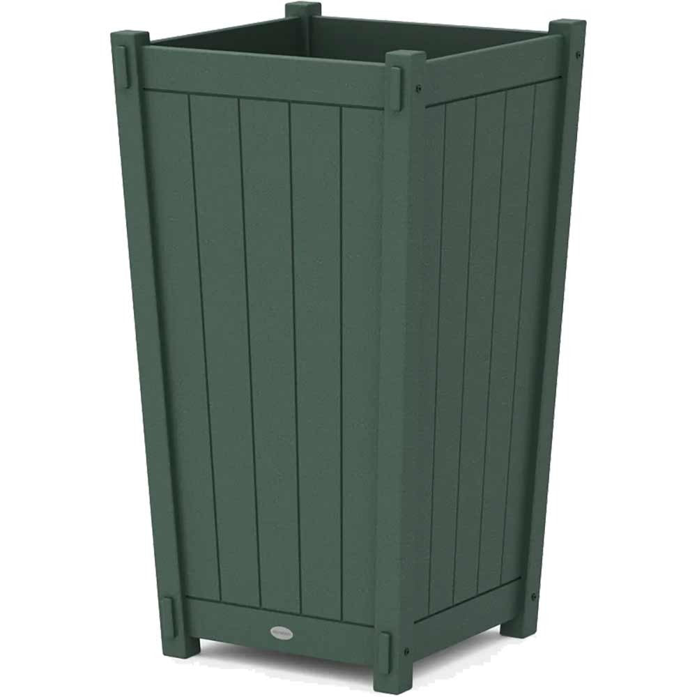 POLYWOOD® Vineyard Large Tapered Square Tall Planter Box - 6318A Planter POLYWOOD®